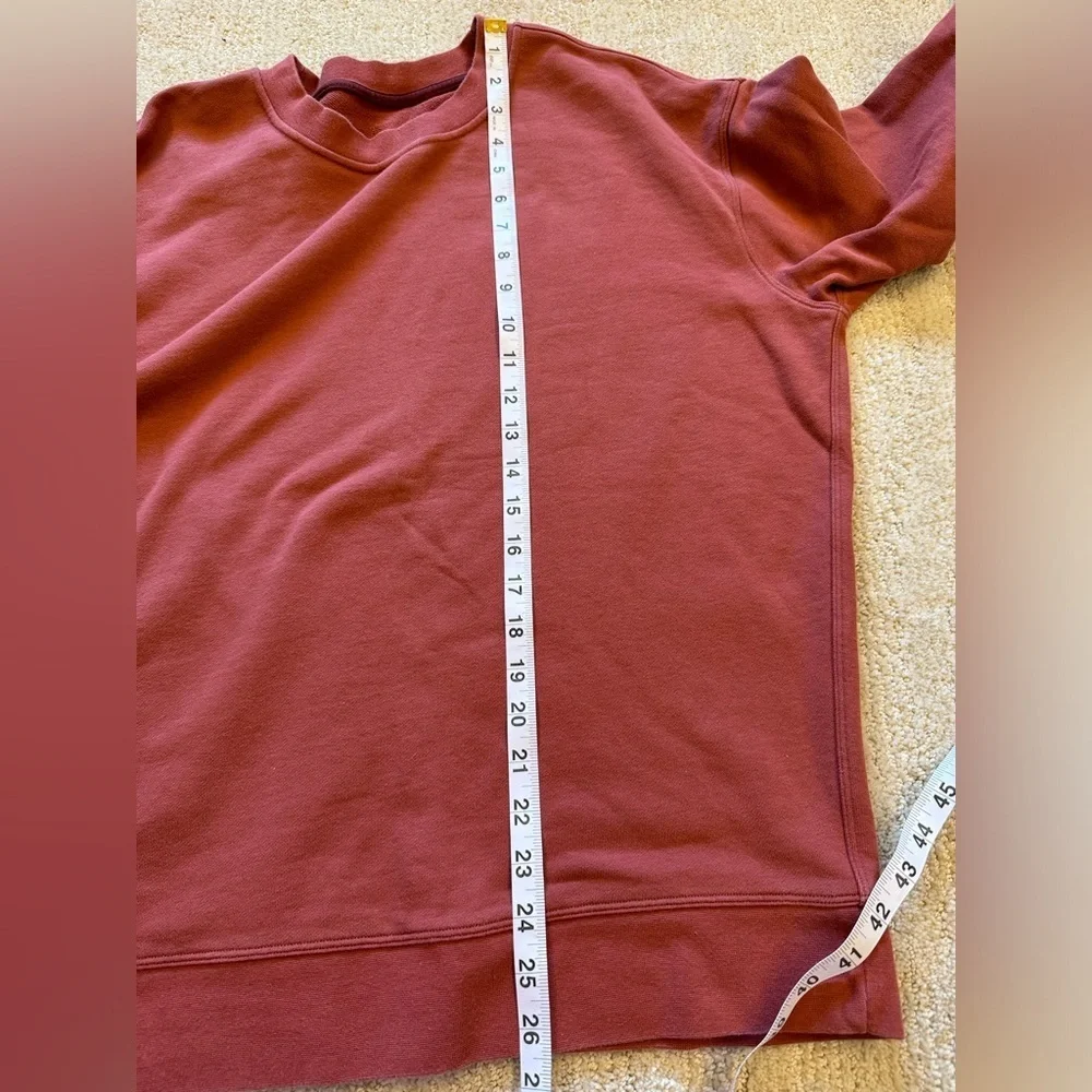 Lululemon Perfectly Oversized Crew in Soft Cranberry color